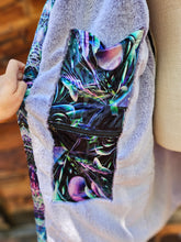 Hypnagogia Crushed Velvet Cloak with Purple Faux Fur