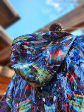 Suwampee Crushed Velvet Cloak with Olive Green Gray Faux Fur lining