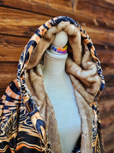 Down the Ribbit Hole Crushed Velvet Cloak with Brown Faux Fur