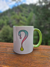 Ombre Dripper Mug with Green interior and handle