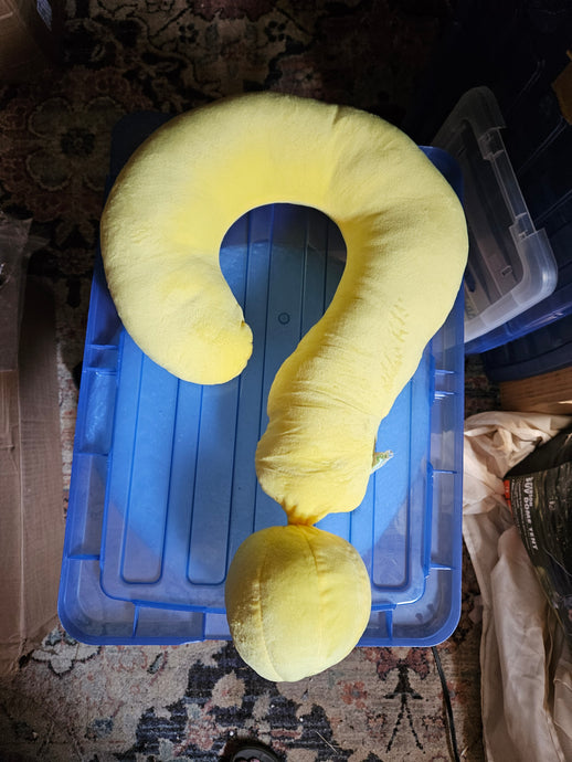 Yellow Question Mark Pillow