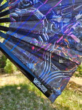 Glass Crane x Johnathan Singer Art UV Reactive Hand Fan- DARKSTAR