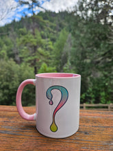 Ombre Dripper Mug with Pink interior and handle