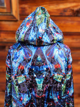 Suwampee Crushed Velvet Cloak with Olive Green Gray Faux Fur lining