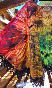 Spectral Evidence Crushed Velvet Pullover Shawl
