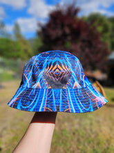 S/M Sound Waves Over Dark/Cosmic Noise Reversible Bucket Hat