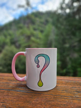Ombre Dripper Mug with Pink interior and handle
