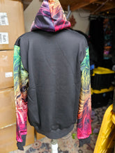 Spectral Evidence Pullover Hoodie with Maroon/Red Faux Fur in the hood