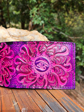 Stamped Leather Bifold Dripper Wallet #4
