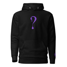 Pullover Hoodie with Purple Dripper Embroidery