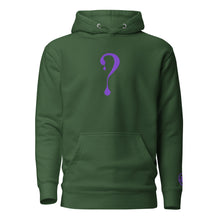 Pullover Hoodie with Purple Dripper Embroidery