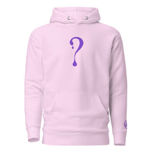 Pullover Hoodie with Purple Dripper Embroidery
