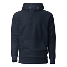 Pullover Hoodie with Black Dripper Embroidery