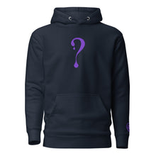 Pullover Hoodie with Purple Dripper Embroidery