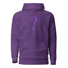 Pullover Hoodie with Purple Dripper Embroidery