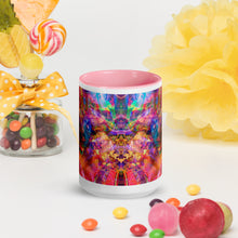 Mariposa Mug with Pink Interior and Handle