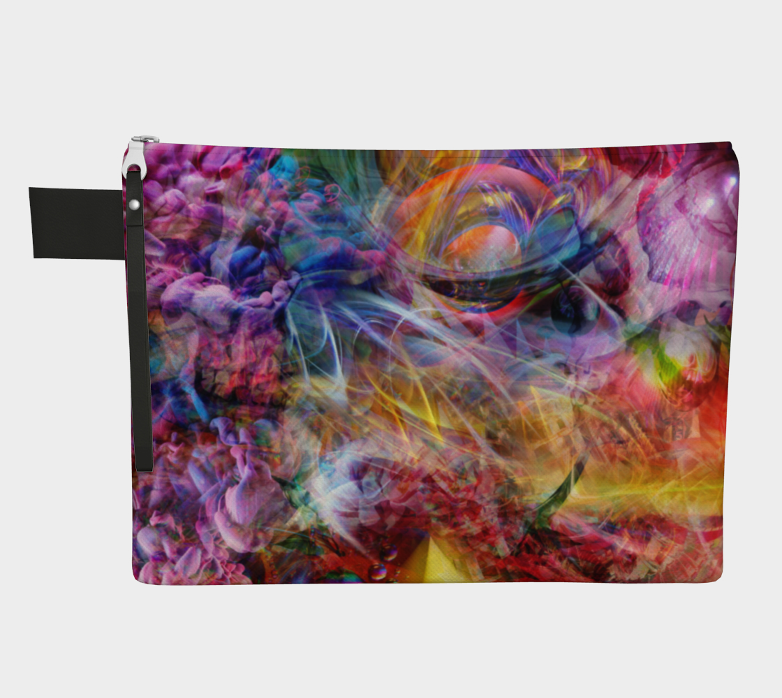PSYCHEDELIC CIRCUS ZIPPER POUCH