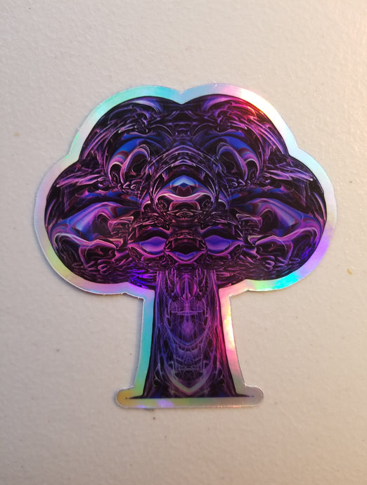 STARBORN HOLOGRAPHIC DIE CUT STICKER