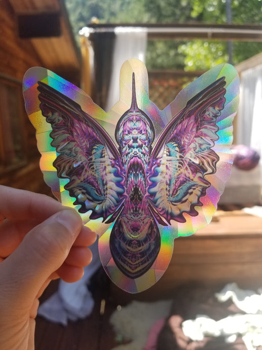 HUMMINGBIRD SUNCATCHER RAINBOW DECAL