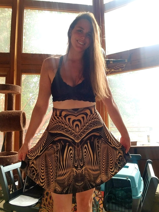 DOWN THE RIBBIT HOLE FLARE SKIRT