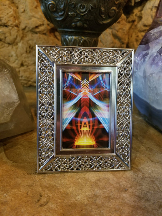 GALACTIC SPHINX FRAMED MINI ART