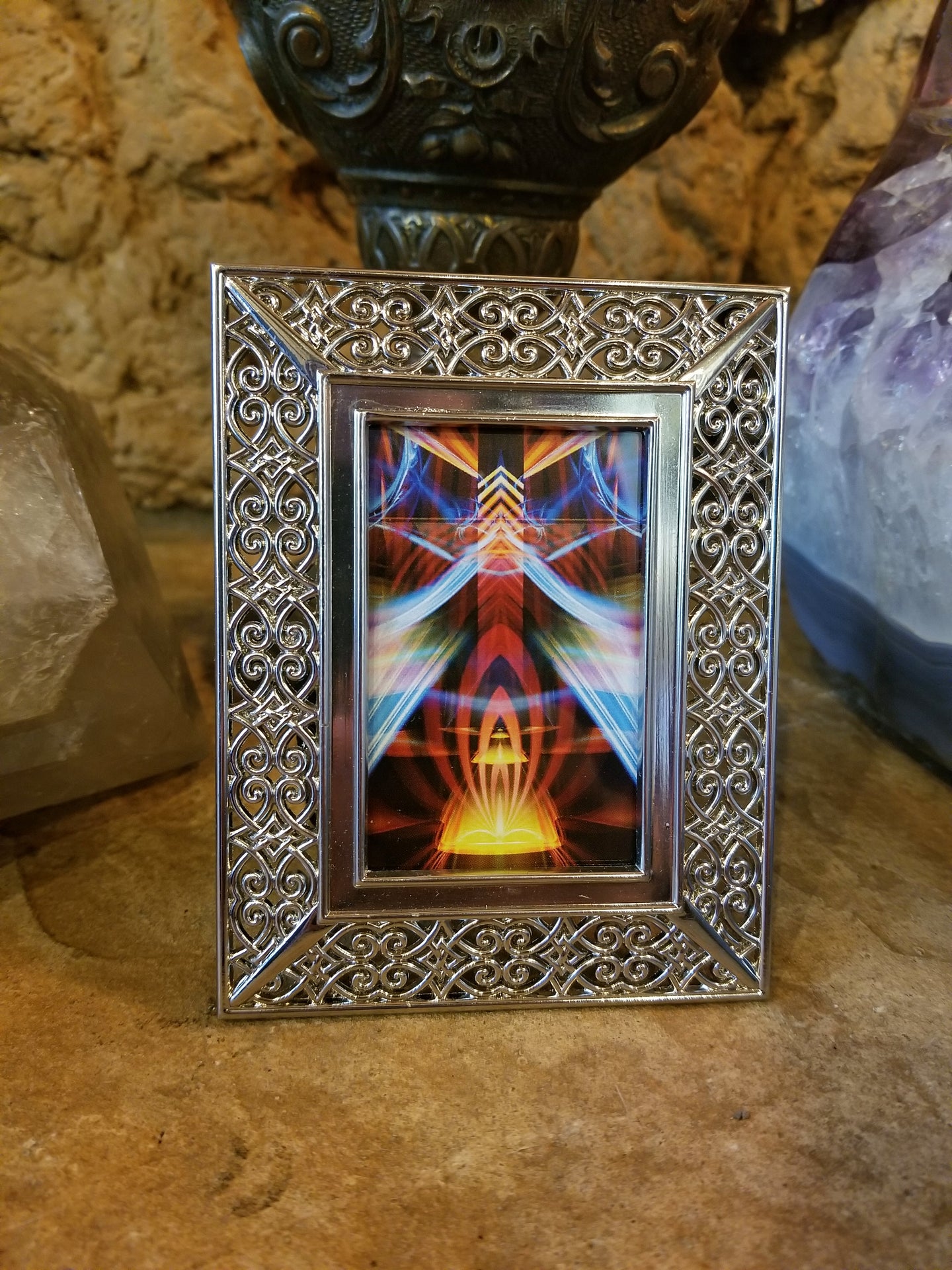 GALACTIC SPHINX FRAMED MINI ART