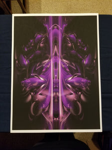 18"x24" PURPLE ALIEN ARTIST PROOF PRINT