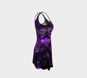 Purple Alien Flare Dress