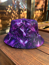 THRESHOLD CONSCIOUSNESS AND PURPLE PORTAL DARK BUCKET HAT