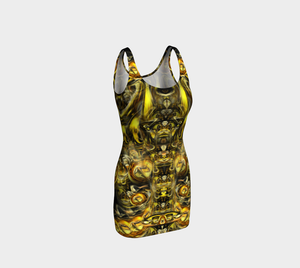 Golden Alien Bodycon Dress