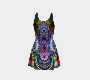 HUMMINGBIRD FLARE DRESS