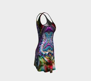HUMMINGBIRD FLARE DRESS