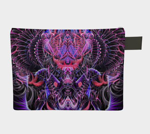 FRACTAL ENTANGLEMENT ZIPPER POUCH