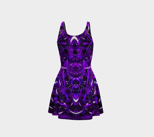 Purple Portal Flare Dress