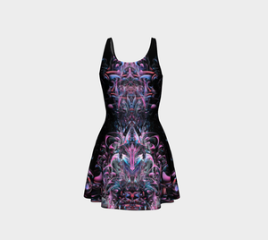PINK CHAMPAGNE FLARE DRESS