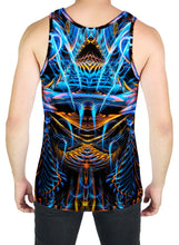 SOUND WAVES OVER DARK TANK TOP