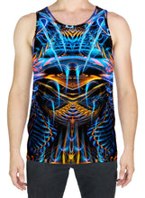 SOUND WAVES OVER DARK TANK TOP