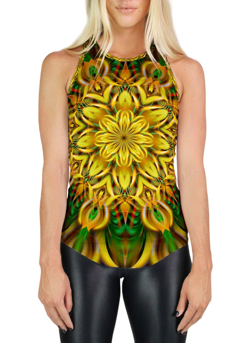 ALIEN SUNFLOWER RACERBACK TANK