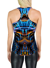 SOUND WAVES OVER DARK RACERBACK TANK