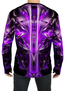 PURPLE ALIEN LONG SLEEVE T-SHIRT