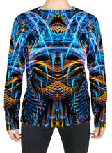 SOUND WAVES OVER DARK LONG SLEEVE T-SHIRT