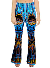 Sound Waves Over Dark Bell Leggings