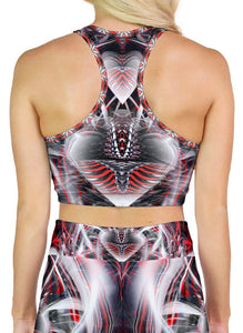 LOVE MACHINE RACERBACK CROP