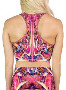 TRIPPING THE LIGHT FANTASTIC RACERBACK CROP