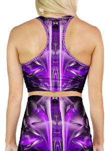 PURPLE ALIEN RACERBACK CROP