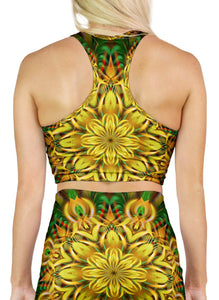 ALIEN SUNFLOWER RACERBACK CROP