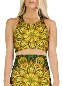 ALIEN SUNFLOWER RACERBACK CROP