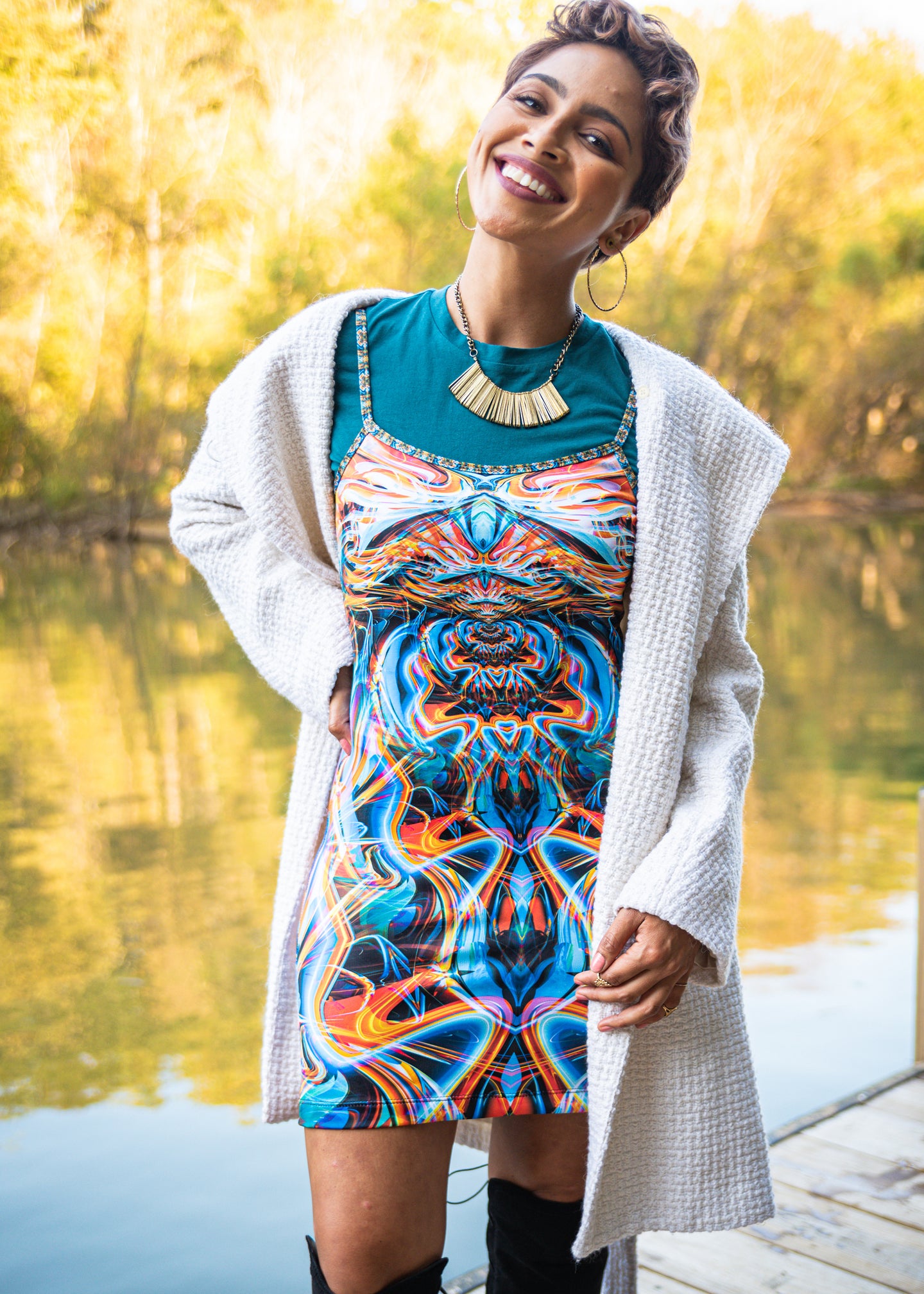 Universal Energy Shift Mini Dress