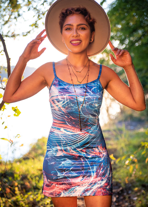 SPACIAL RECOGNITION MINI DRESS