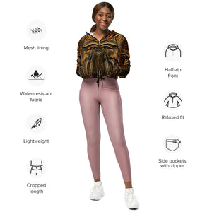 Down the Ribbit Hole Cropped Windbreaker